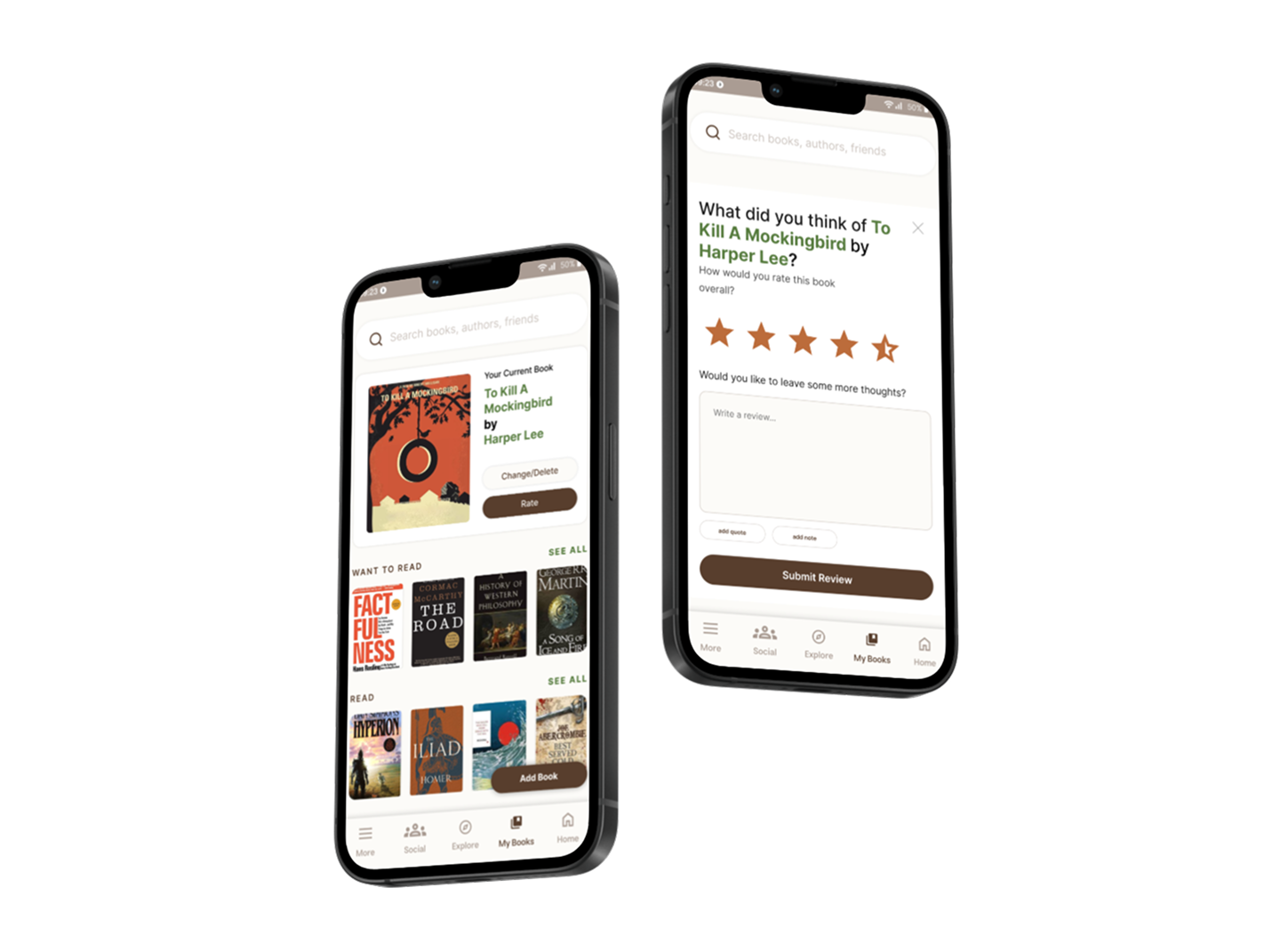 Goodreads Redesign — hero